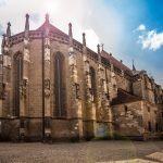 Large-gothic-building-of-the-Black-Church-in-Brasov-Romania